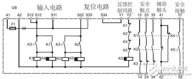 安全繼電器工作原理、接線圖、使用方法